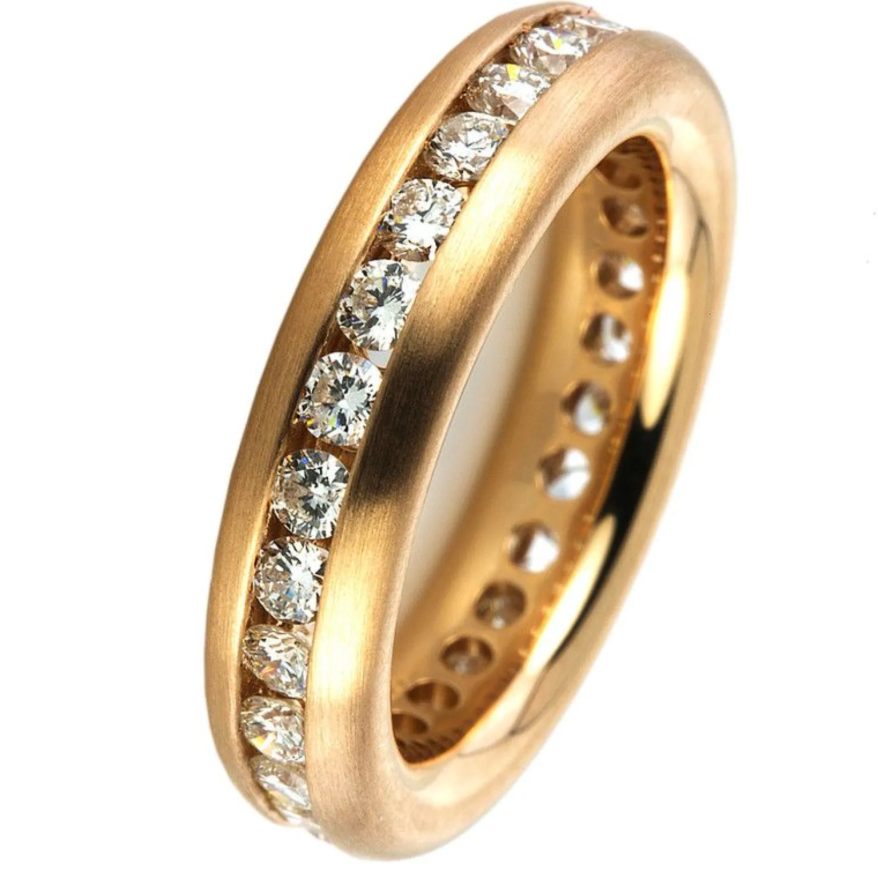 Mémoire-Ring 750/18K Rotgold Diamant 1.55ct.