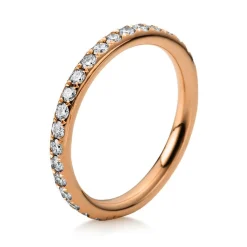 Mémoire-Ring 750/18K Rotgold Diamant 0.77ct.