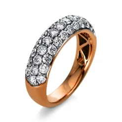 Mémoire-Ring 750/18K Rotgold Diamant 1.54ct.