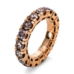 Mémoire-Ring 750/18K Rotgold Diamant 4.73ct.