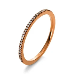 Mémoire-Ring 750/18K Rotgold Diamant 0.07ct.