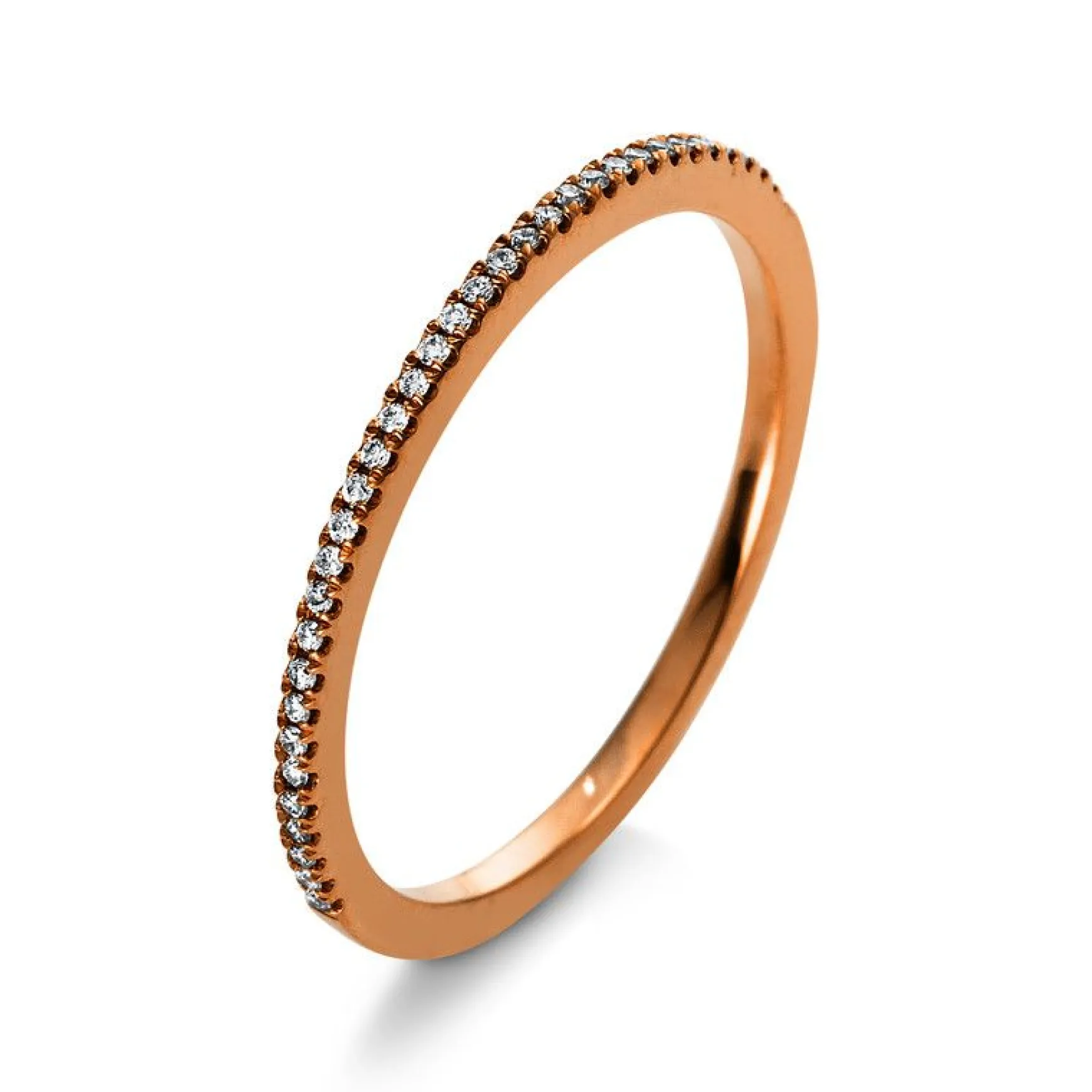 Mémoire-Ring 750/18K Rotgold Diamant 0.07ct.