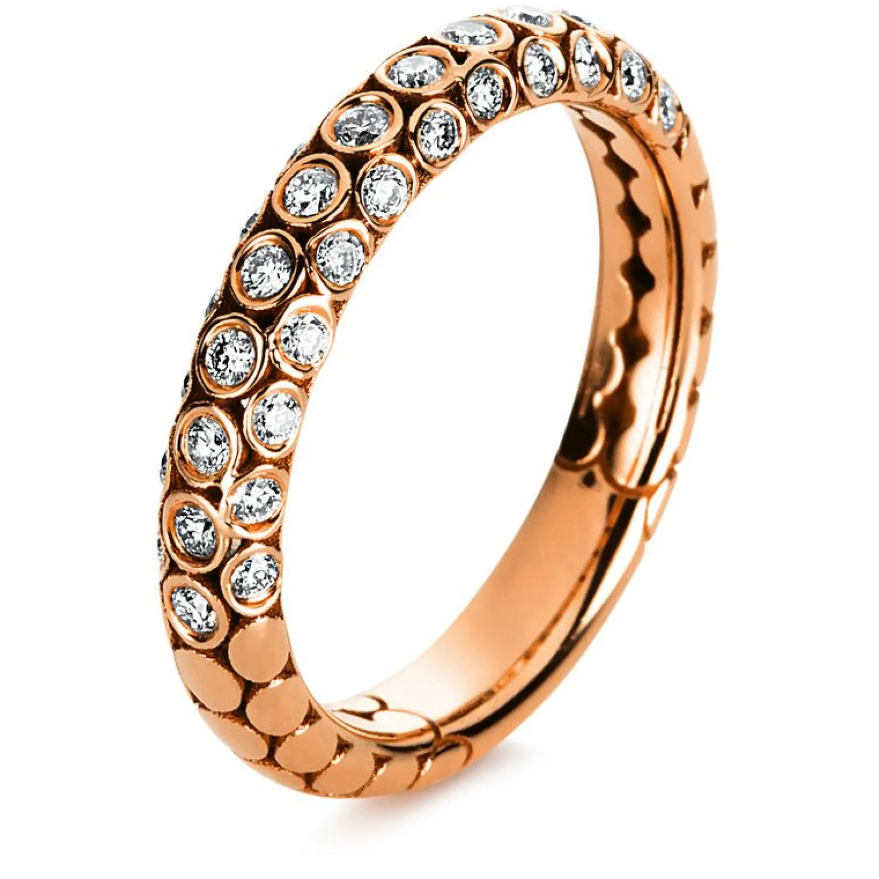 Mémoire-Ring 750/18K Rotgold Diamant 0.5ct.