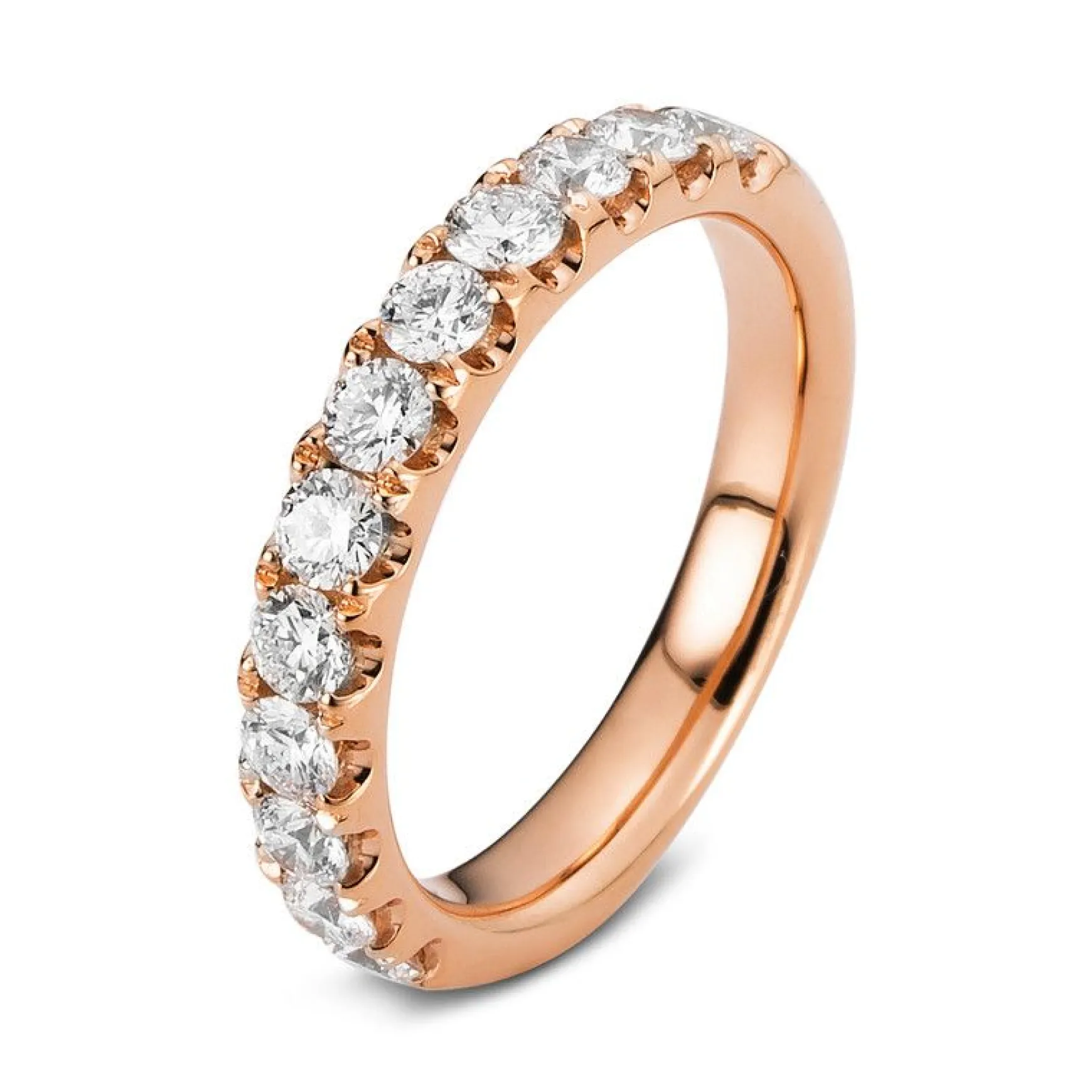 Mémoire-Ring 750/18K Rotgold Diamant 1.02ct.