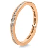 Mémoire-Ring 750/18K Rotgold Diamant 0.31ct.