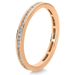 Mémoire-Ring 750/18K Rotgold Diamant 0.31ct.