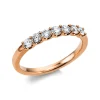 Mémoire-Ring 750/18K Rotgold Diamant 0.52ct.