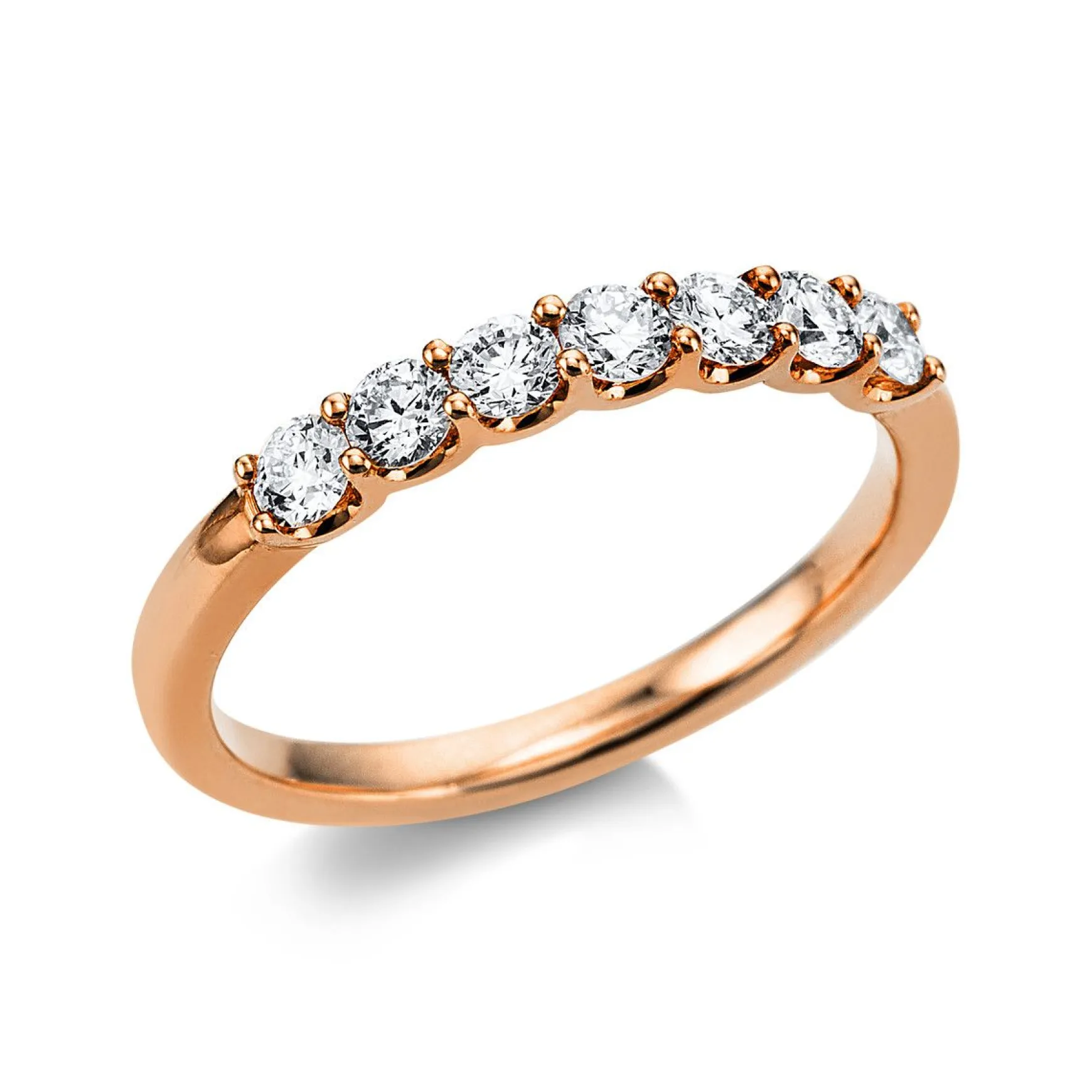 Mémoire-Ring 750/18K Rotgold Diamant 0.52ct.