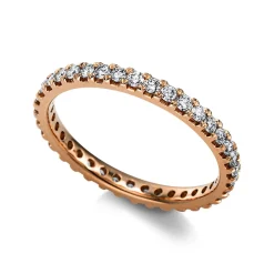 Mémoire-Ring 585/14K Rotgold Diamant 0.62ct.