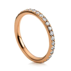 Mémoire-Ring 750/18K Rotgold Diamant 0.79ct.