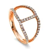 Mémoire-Ring 750/18K Rotgold Diamant 0.45ct.