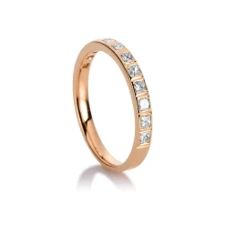Mémoire-Ring 750/18K Rotgold Diamant 0.47ct.