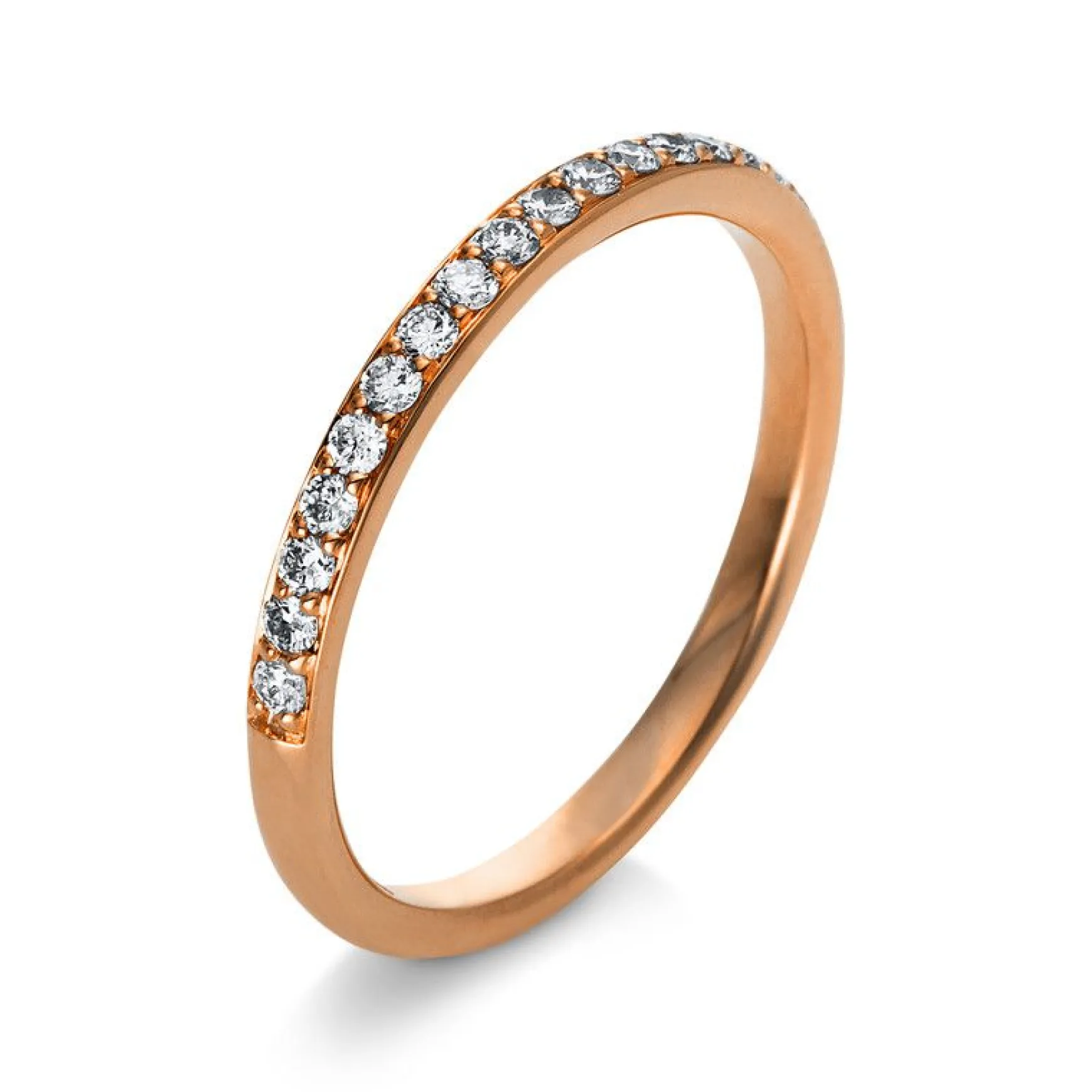 Mémoire-Ring 750/18K Rotgold Diamant 0.24ct.