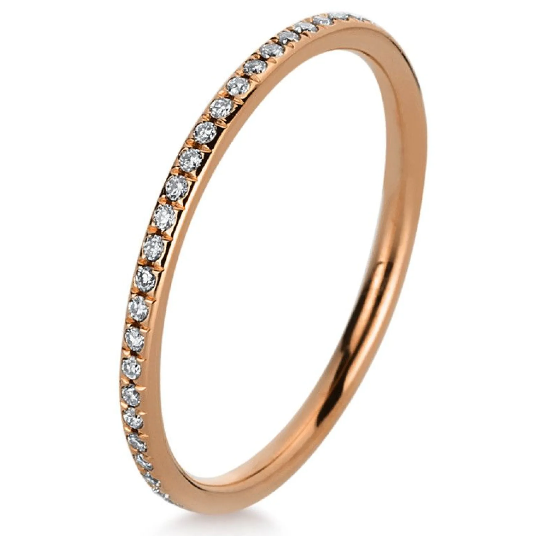 Mémoire-Ring 750/18K Rotgold Diamant 0.21ct.