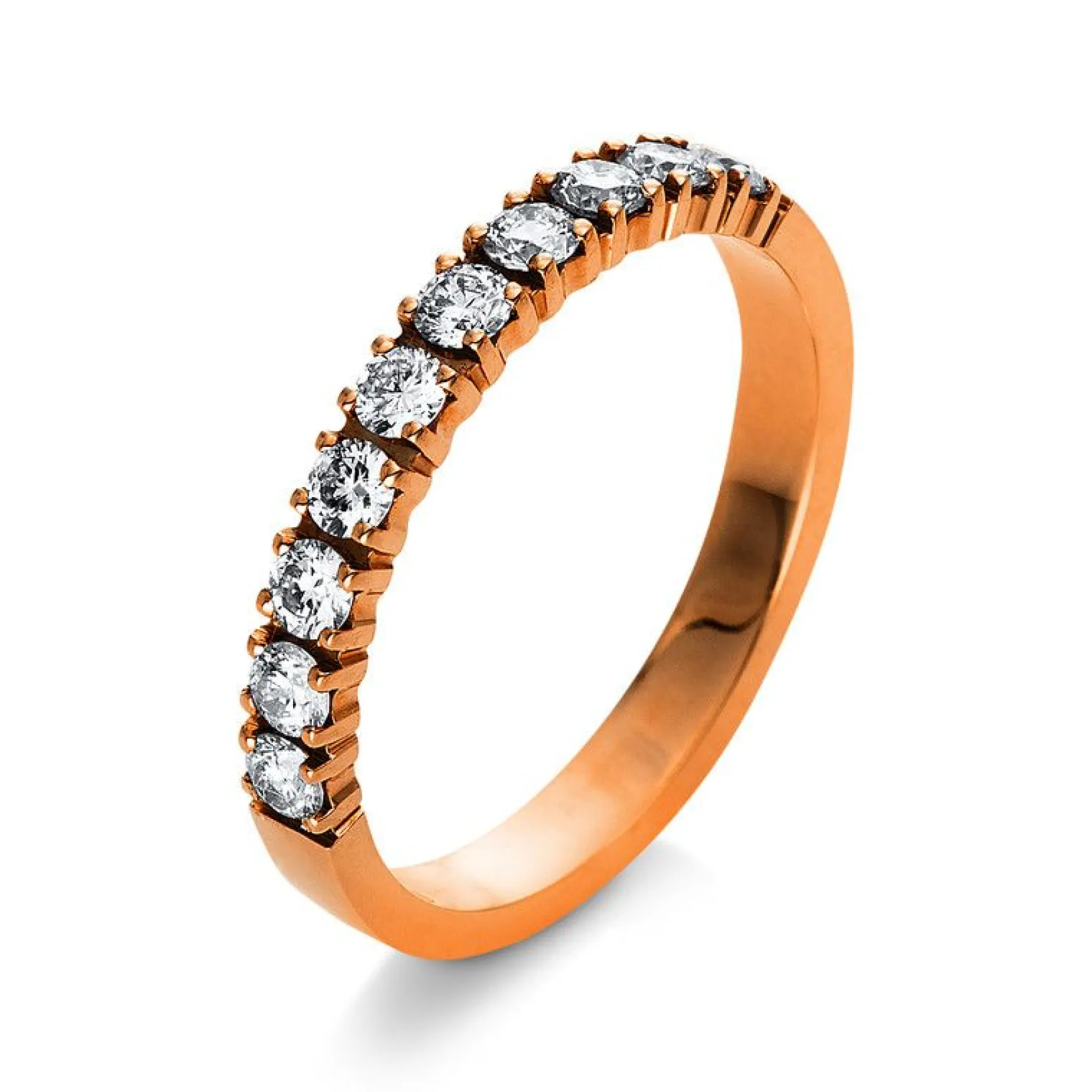 Mémoire-Ring 750/18K Rotgold Diamant 0.5ct.