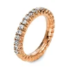 Mémoire-Ring 750/18K Rotgold Diamant 0.47ct.