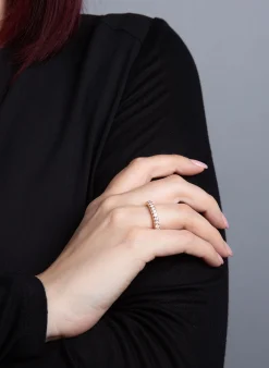 Mémoire-Ring 750/18K Rotgold Diamant 0.71ct.