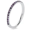 Mémoire-Ring 750/18K Weissgold Amethyst 0.22ct.