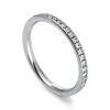 Mémoire-Ring 585/14K Weissgold Diamant 0.42ct.