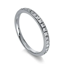 Mémoire-Ring 585/14K Weissgold Diamant 0.32ct.