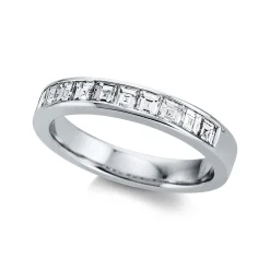 Mémoire-Ring 750/18K Weissgold Diamant 0.91ct.