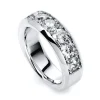 Mémoire-Ring 750/18K Weissgold Diamant 1.97ct.