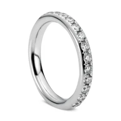 Mémoire-Ring 750/18K Weissgold Diamant 0.36ct.