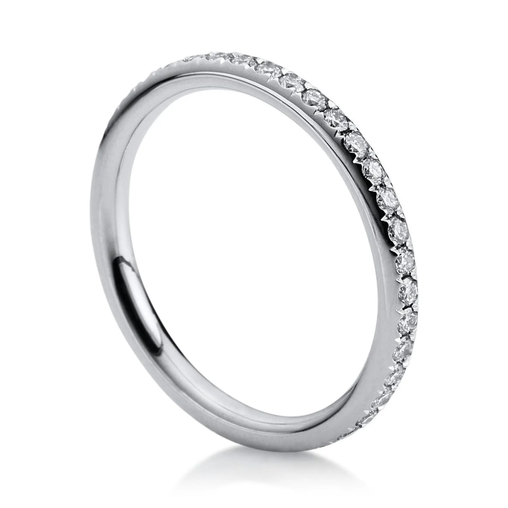 Mémoire-Ring 750/18K Weissgold Diamant 0.74ct.