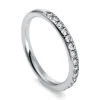 Mémoire-Ring 585/14K Weissgold Diamant 0.41ct.