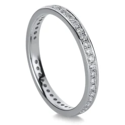 Mémoire-Ring 585/14K Weissgold Diamant 0.35ct.