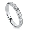 Mémoire-Ring 750/18K Weissgold Diamant 0.24ct.