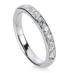 Mémoire-Ring 750/18K Weissgold Diamant 0.24ct.