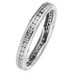 Mémoire-Ring 750/18K Weissgold Diamant 0.5ct.