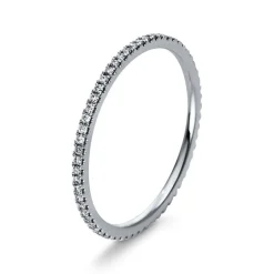 Mémoire-Ring 750/18K Weissgold Diamant 0.2ct.