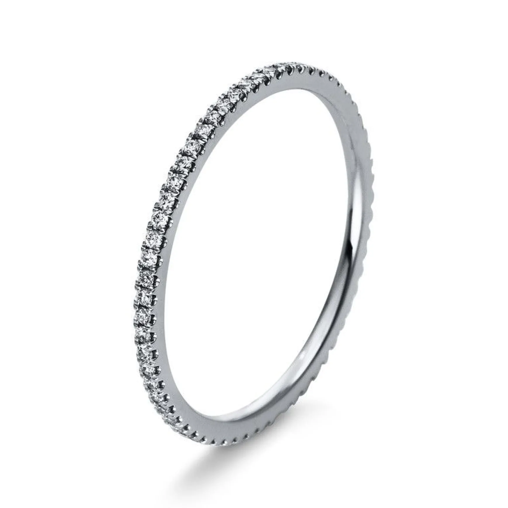 Mémoire-Ring 750/18K Weissgold Diamant 0.2ct.