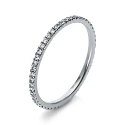 Mémoire-Ring 750/18K Weissgold Diamant 0.3ct.