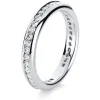 Mémoire-Ring 750/18K Weissgold Diamant 0.75ct.
