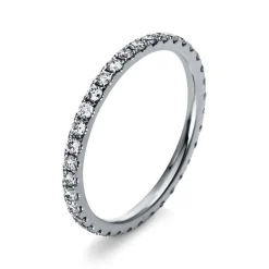 Mémoire-Ring 750/18K Weissgold Diamant 0.59ct.