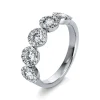 Mémoire-Ring 750/18K Weissgold Diamant 1.02ct.