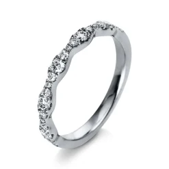 Mémoire-Ring 750/18K Weissgold Diamant 0.38ct.