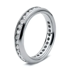 Mémoire-Ring 750/18K Weissgold Diamant 1ct.