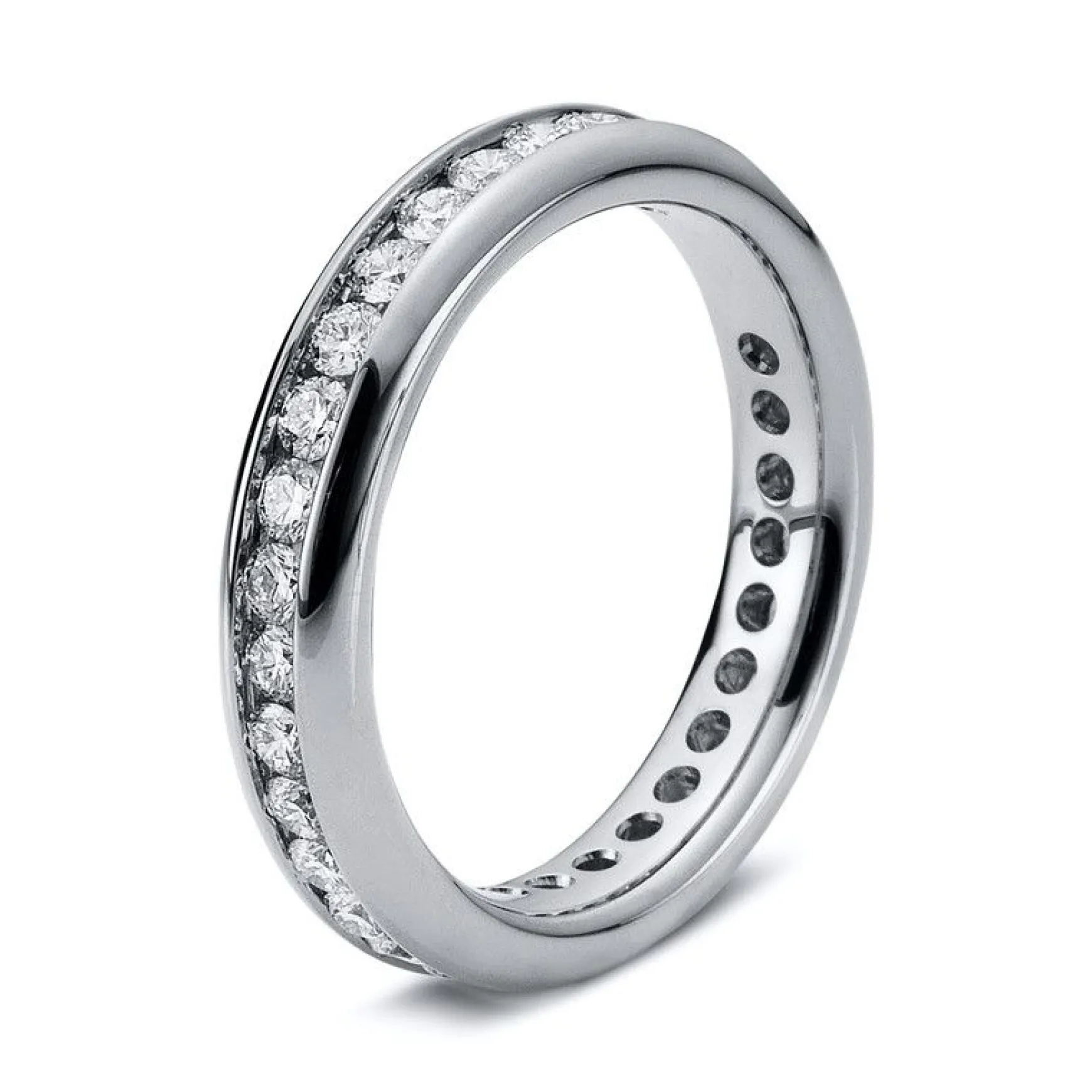 Mémoire-Ring 750/18K Weissgold Diamant 1ct.