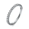 Mémoire-Ring 750/18K Weissgold Diamant 0.47ct.