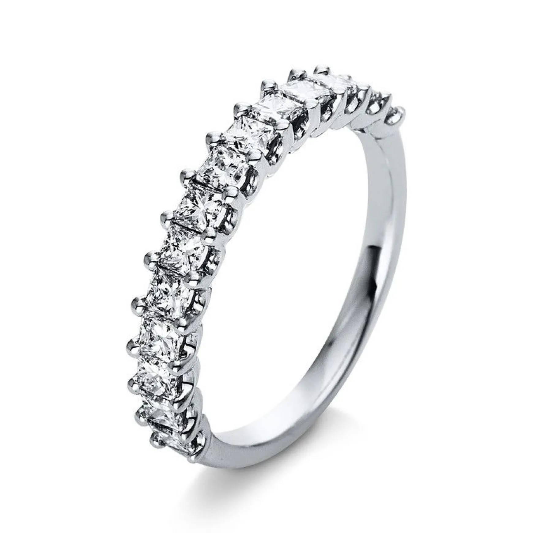 Mémoire-Ring 750/18K Weissgold Diamant 1ct.