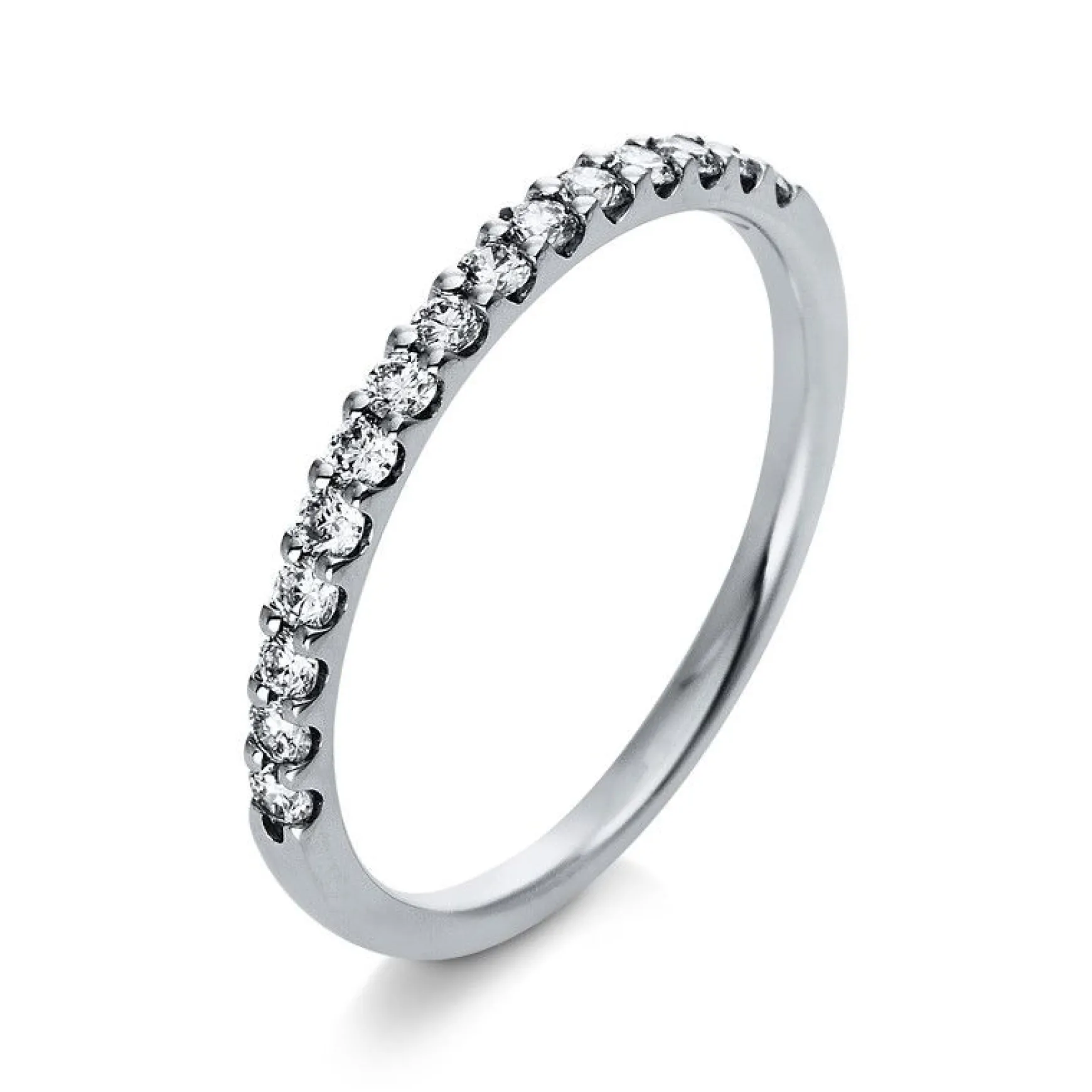 Mémoire-Ring 750/18K Weissgold Diamant 0.32ct.