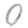 Mémoire-Ring 750/18K Weissgold Diamant 0.32ct.