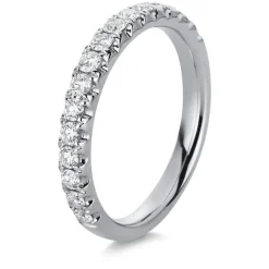 Mémoire-Ring 750/18K Weissgold Diamant 0.5ct.