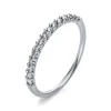 Mémoire-Ring 750/18K Weissgold Diamant 0.24ct.