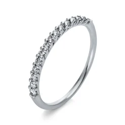Mémoire-Ring 750/18K Weissgold Diamant 0.24ct.