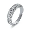Mémoire-Ring 750/18K Weissgold Diamant 0.99ct.